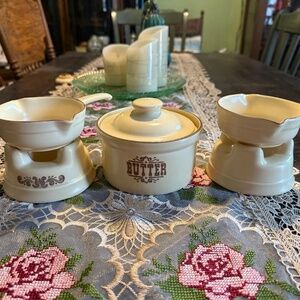 Vintage Pfaltzgraff Village butter set